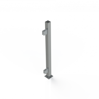 Prumo em tubular quadrado